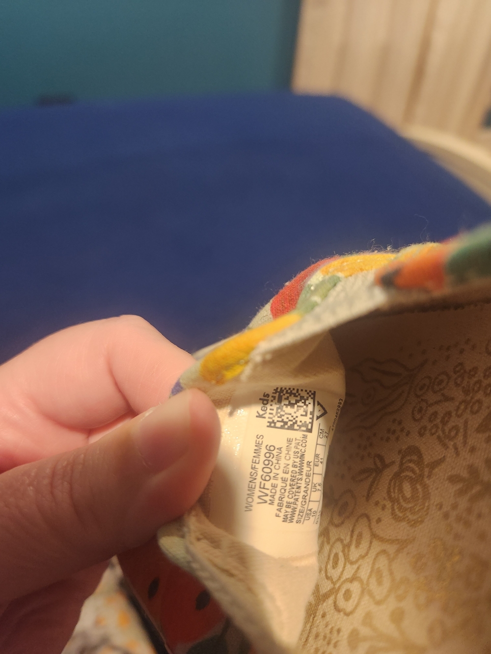 Keds + Rifle Paper Co. Floral Slip-On Canvas Sneakers - Women's 10 - Picture 2 of 8